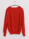 BASERANGE 25 Autumn/Winter Sweater France BAS-PUSOS-RC-AU25-MELOGRANO RED